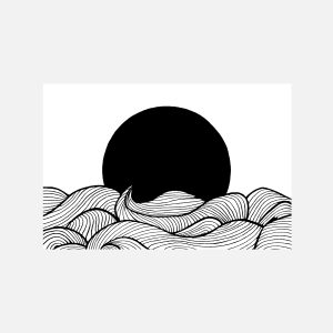 Sun Over Waves